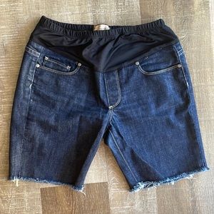 Paige Maternity Mid-Rise Skinny Shorts